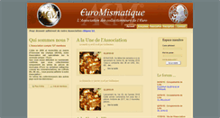 Desktop Screenshot of euromismatique.org